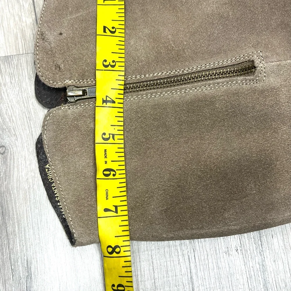 Diba True Santa Cruza Suede and Leather knee high boots dust gray cognac tan 8.5 - Picture 14 of 14
